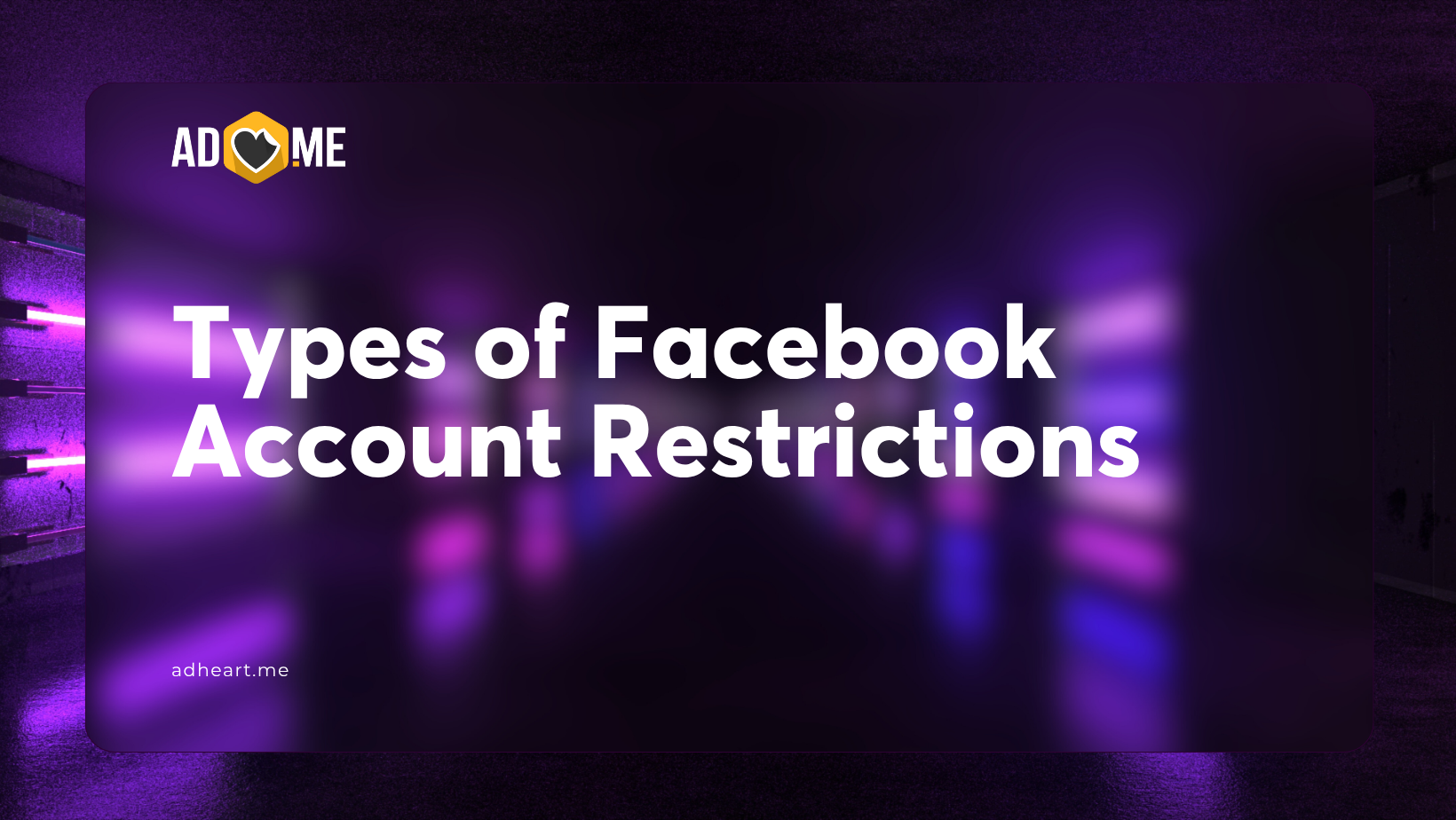 Types of Facebook Account Restrictions