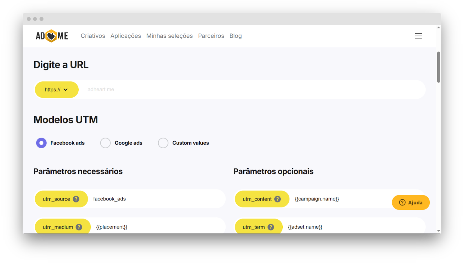 Генератор UTM-міток Adheart